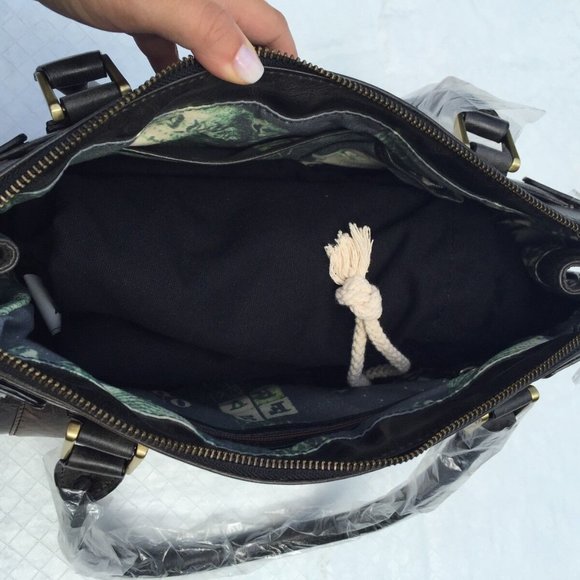 Argentinian Gray Calf Leather*Tote Duffl Bag $1150 - Picture 7 of 8